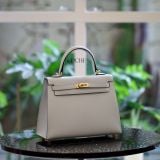  Kelly K25 Epsom Bleu Brume GHW 