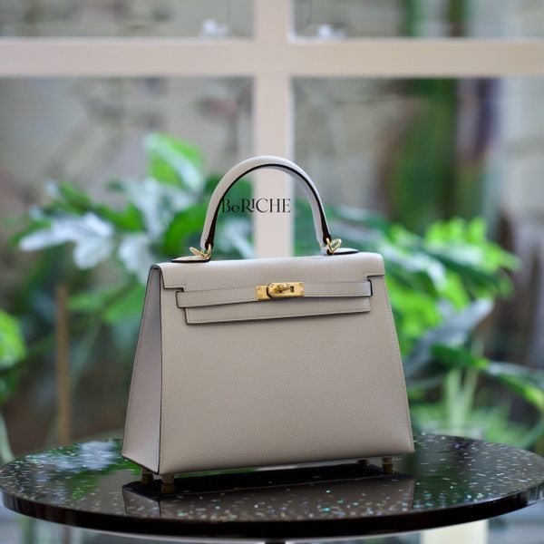  Kelly K25 Epsom Bleu Brume GHW 