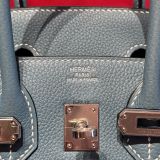  Birkin B25 Togo Blue Jean PHW 