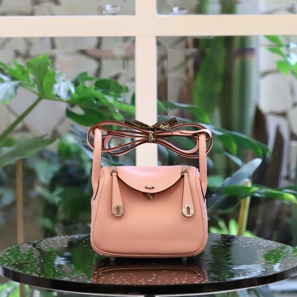  Mini Lindy 20 Swift Leather Rose Sakura PHW 