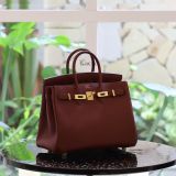  Birkin B25 Togo Rouge H GHW 