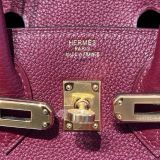 Birkin B25 Togo Rouge H GHW 