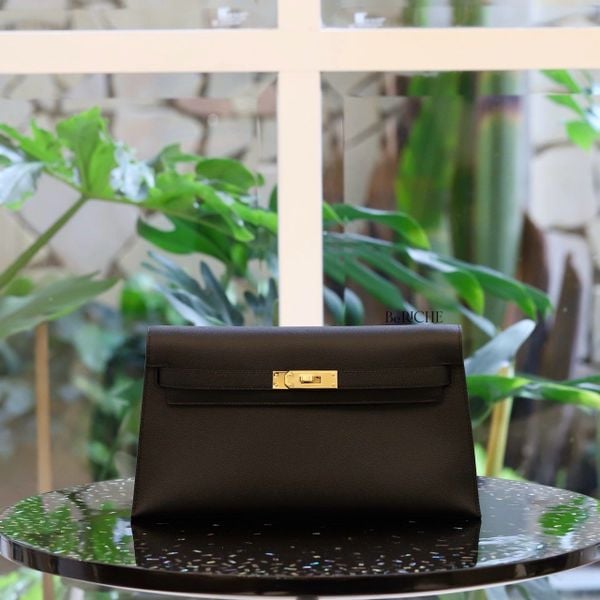  Kelly Elan Madame Leather Black Noir PHW 