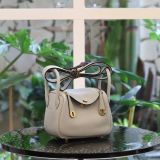  Mini Lindy 20 Swift Leather Blue Pale GHW 