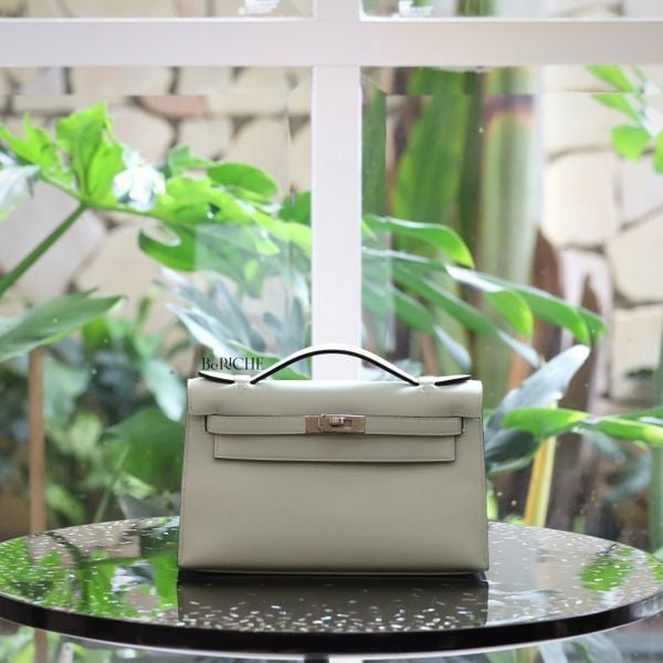  Kelly Pochette KP22 Swift Leather Pepermint 