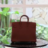  Birkin B25 Togo Rouge H GHW 