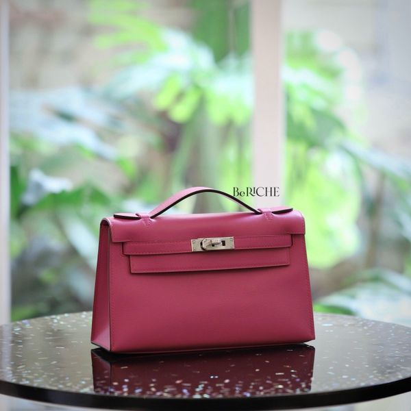  Kelly Pochette KP22 Swift Leather Magnolia PHW 