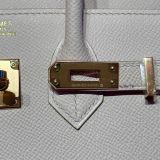  Birkin B25 Sellier Epsom Mauve Pale RGHW 