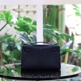  Kelly Pochette KP22 Lizard Blue Sappire PHW 