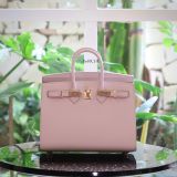  Birkin B25 Sellier Epsom Mauve Pale RGHW 
