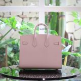  Birkin B25 Sellier Epsom Mauve Pale RGHW 