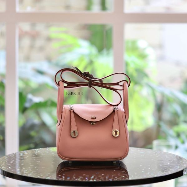  Mini Lindy 20 Swift Leather Rose Sakura PHW 