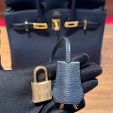  Birkin B25 Togo Blue Nuit GHW 