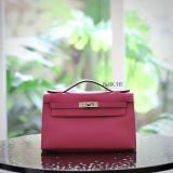  Kelly Pochette KP22 Swift Leather Magnolia PHW 
