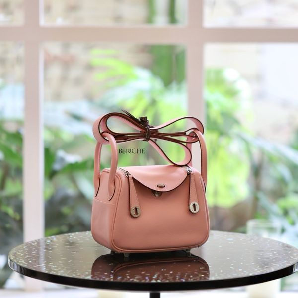  Mini Lindy 20 Swift Leather Rose Sakura PHW 