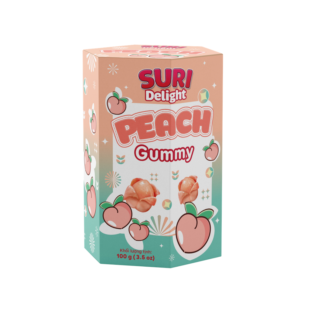 Suri Delight Kẹo Dẻo Vị Đào 100g