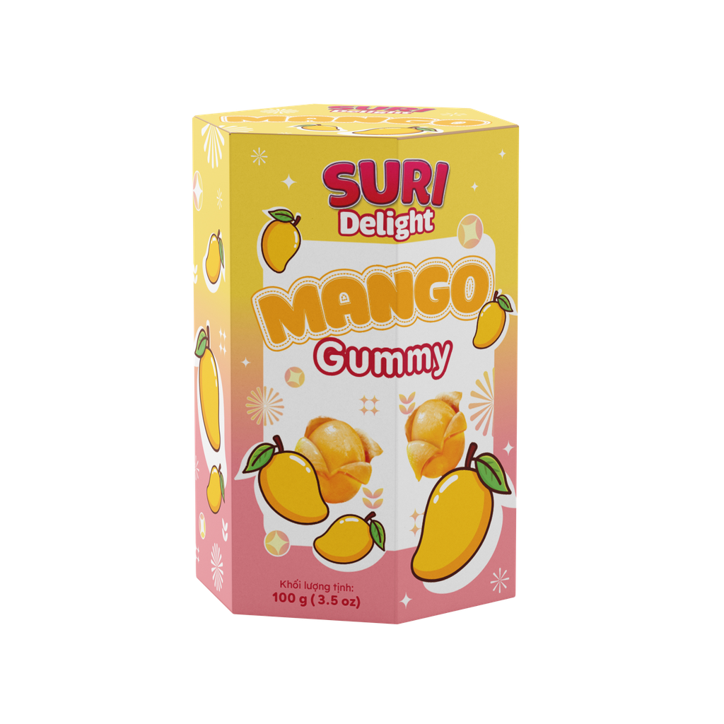 Suri Delight Kẹo Dẻo Vị Xoài 100g