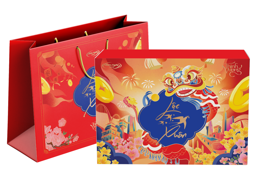 Hộp Quà Tết Lộc Xuân - Thịnh Vượng 921g