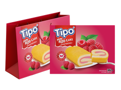 Tipo Bánh Bông Lan Cuộn Kem Mâm Xôi 342g