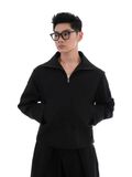  HOWS® IN THE NIGHT HALF ZIP SHIRT / BLACK 