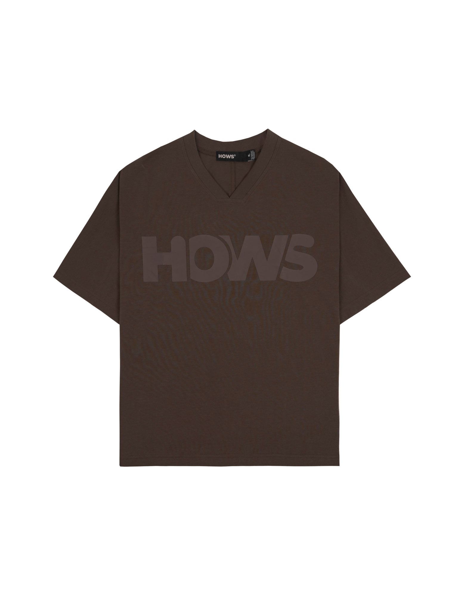  HOWS® RELAXED THE NOISE V-NECK / BROWN 