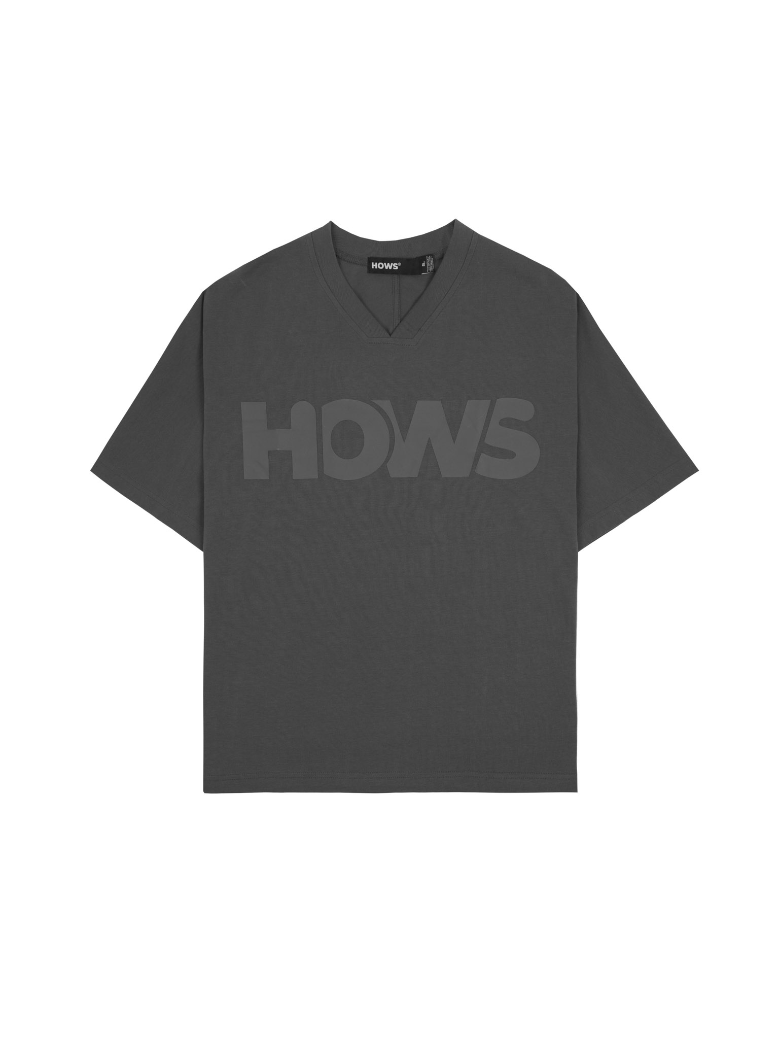  HOWS® RELAXED THE NOISE V-NECK / LEAD GREY 