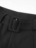  HOWS® RESTRAIN TROUSERS WITH BELT / BLACK 