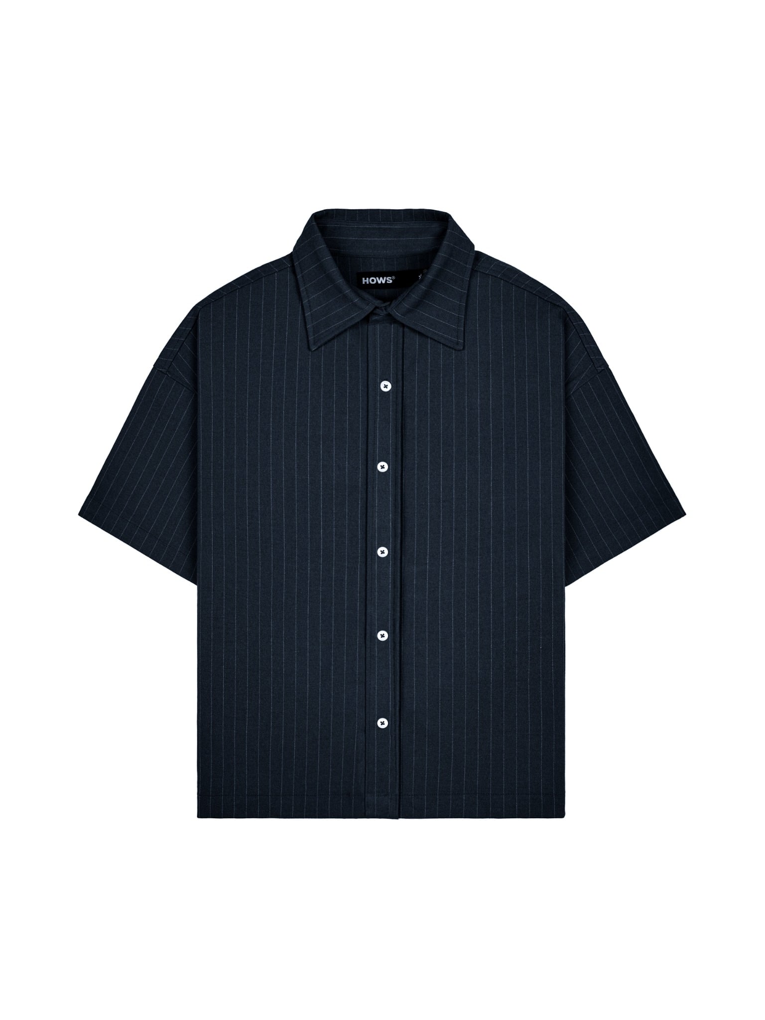  HOWS® URBAN PINSTRIPE SHIRT / NAVY 