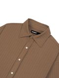  HOWS® URBAN PINSTRIPE SHIRT / BROWN 