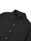  HOWS® URBAN PINSTRIPE SHIRT / BLACK 