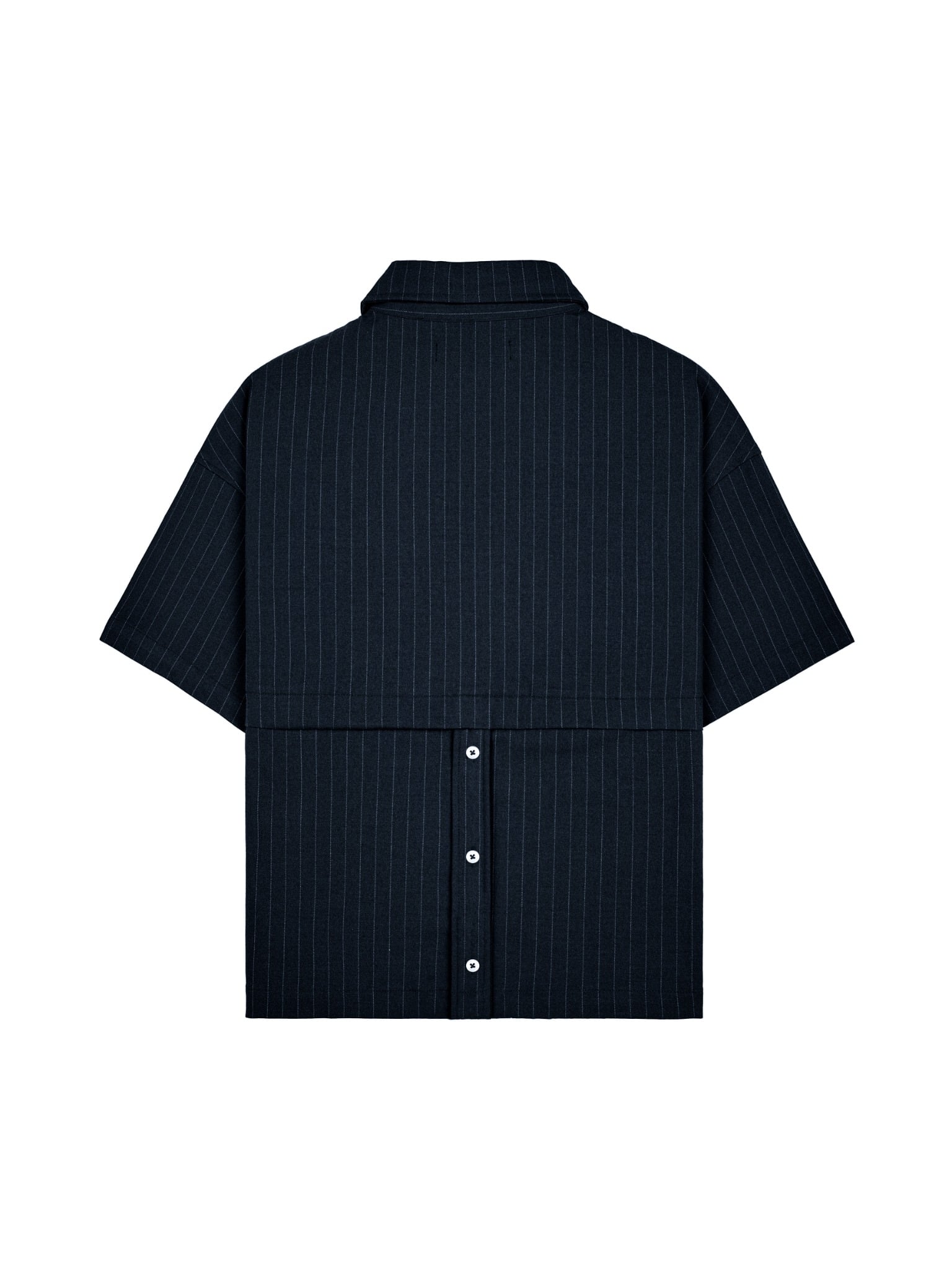  HOWS® URBAN PINSTRIPE SHIRT / NAVY 