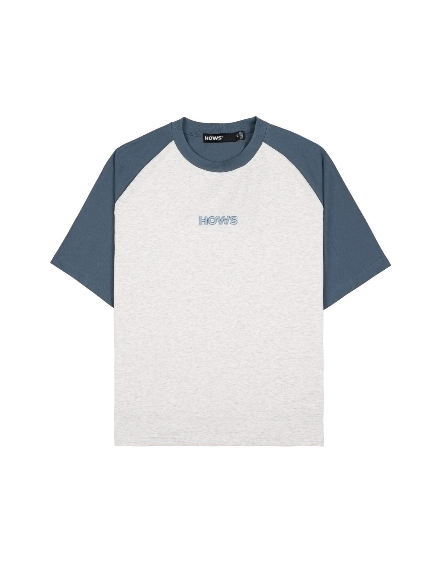  HOWS® URBAN CONTRAST RAGLAN T-SHIRT / LIGHT GREY 