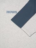  HOWS® URBAN CONTRAST RAGLAN T-SHIRT / LIGHT GREY 
