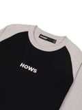  HOWS® URBAN CONTRAST RAGLAN T-SHIRT / BLACK 