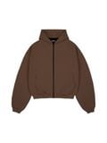  HOWS® HOODIE MELTON WOOL / BROWN 