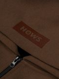  HOWS® HOODIE MELTON WOOL / BROWN 