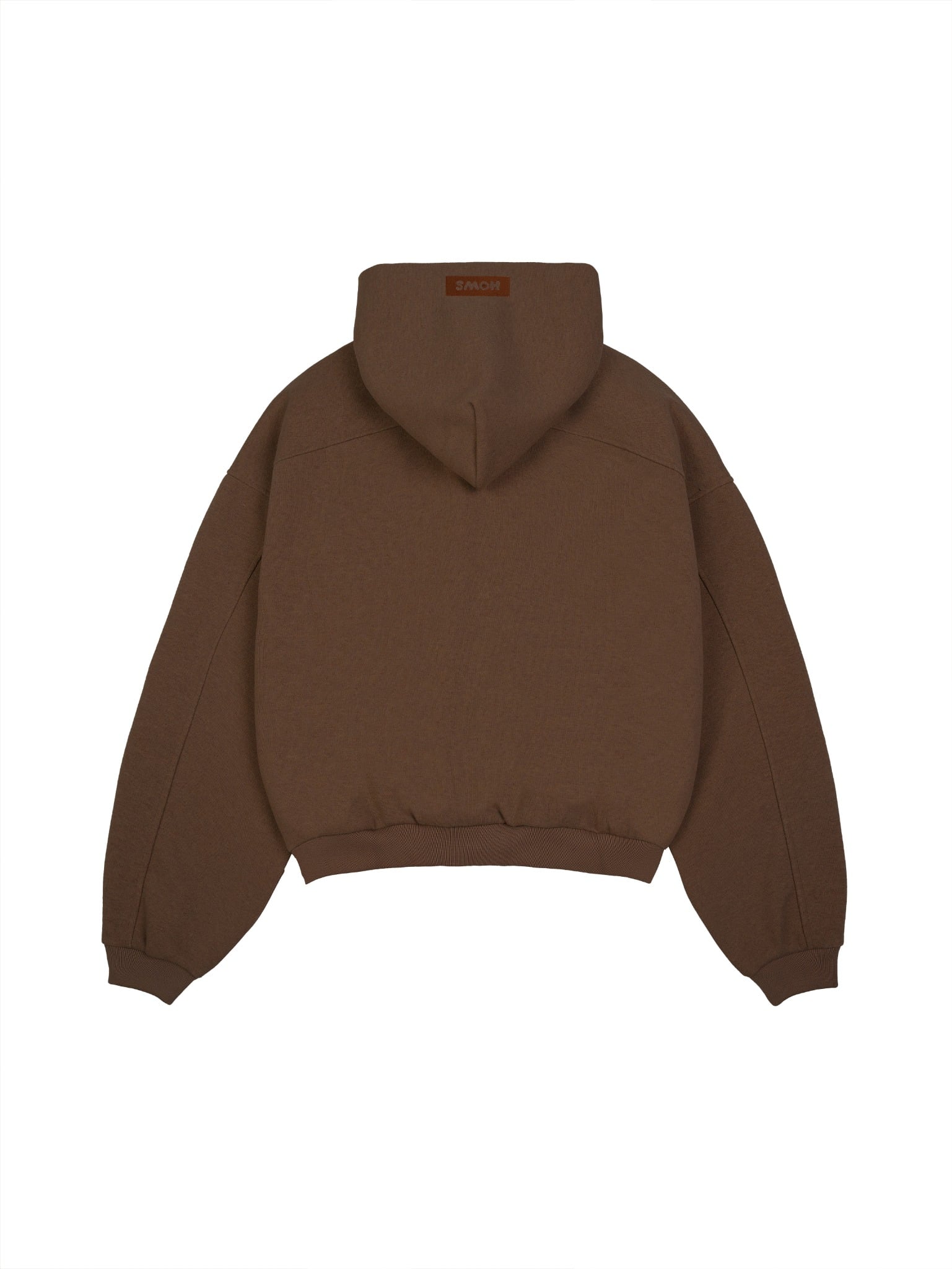  HOWS® HOODIE MELTON WOOL / BROWN 