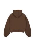  HOWS® HOODIE MELTON WOOL / BROWN 