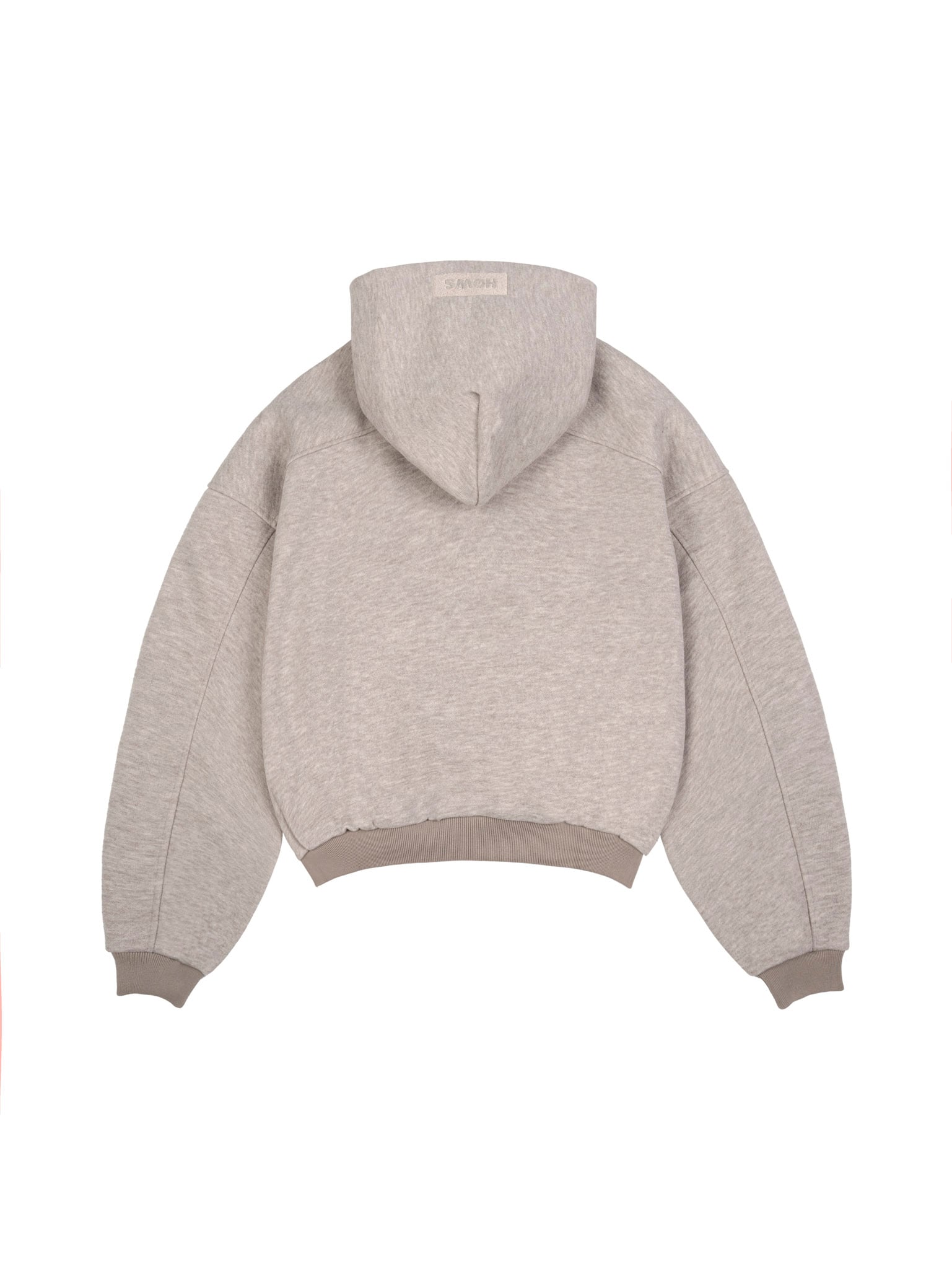  HOWS® HOODIE MELTON WOOL / LIGHT GREY 