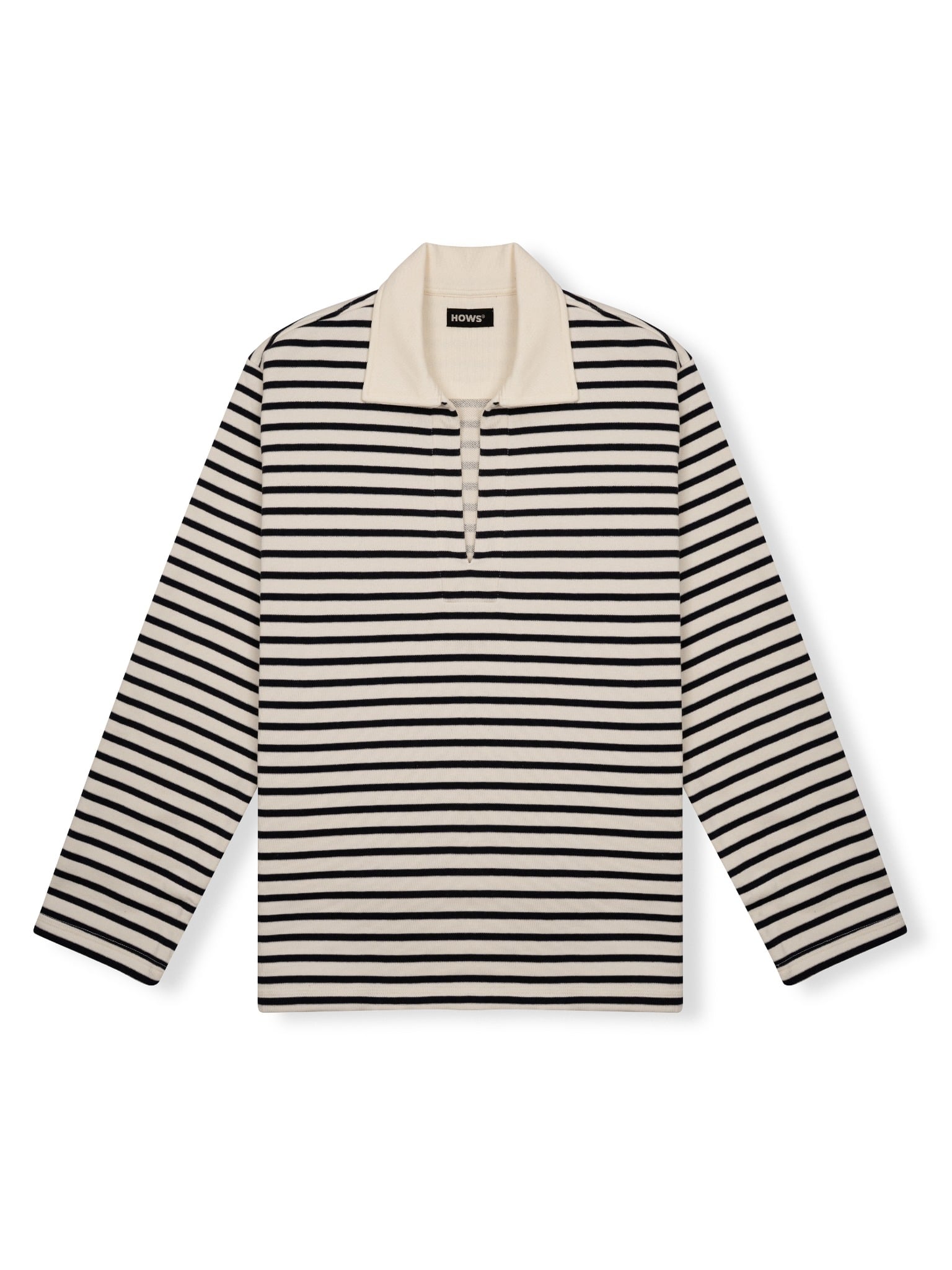  HOWS® URBAN STRIPED CLASSIC SWEATER / NAVY 