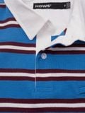  HOWS® OLD SCHOOL STRIPED POLO / NAVY x WHITE 
