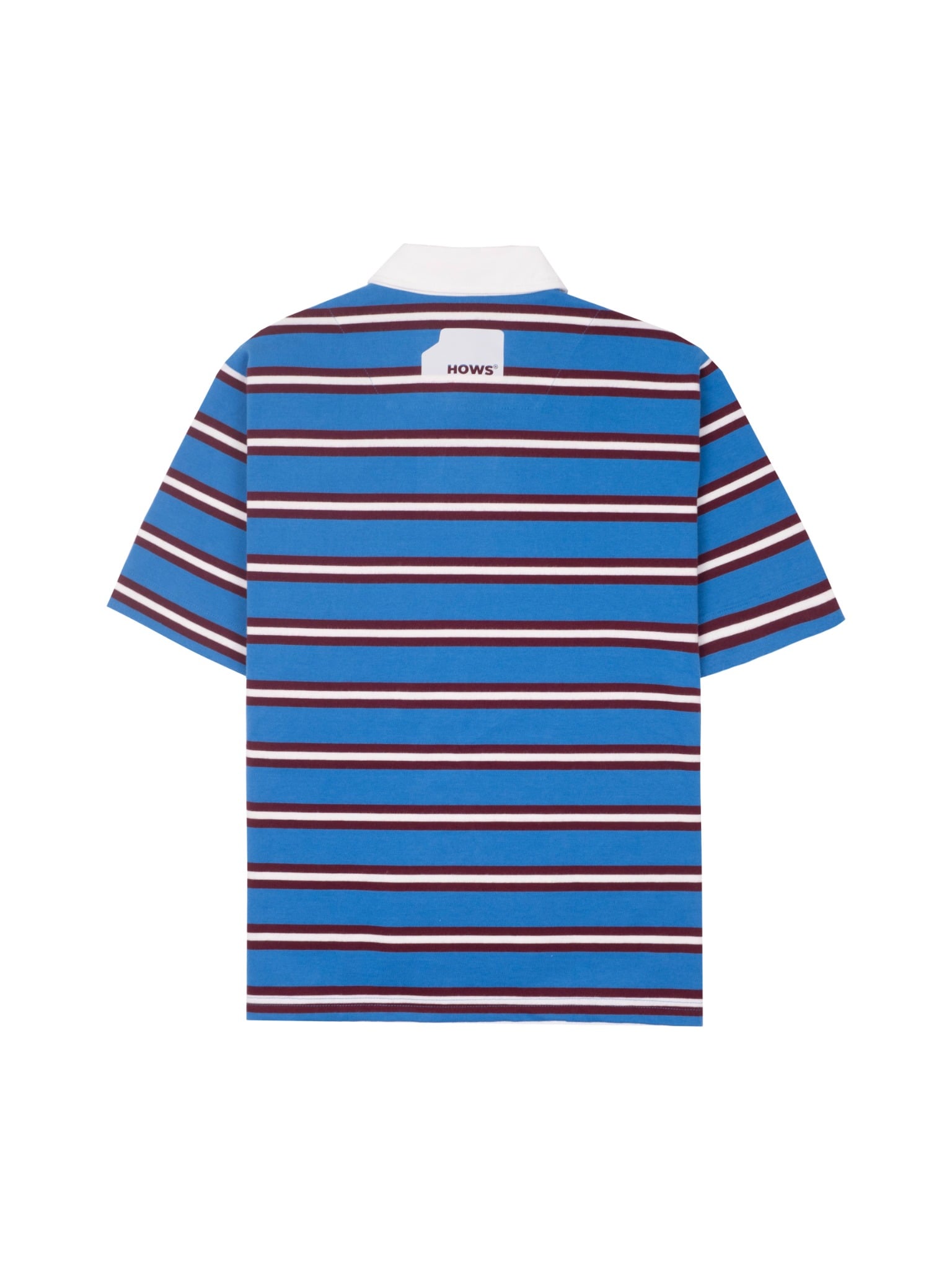  HOWS® OLD SCHOOL STRIPED POLO / NAVY x WHITE 