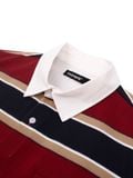  HOWS® OLD SCHOOL STRIPED POLO / RED x NAVY 