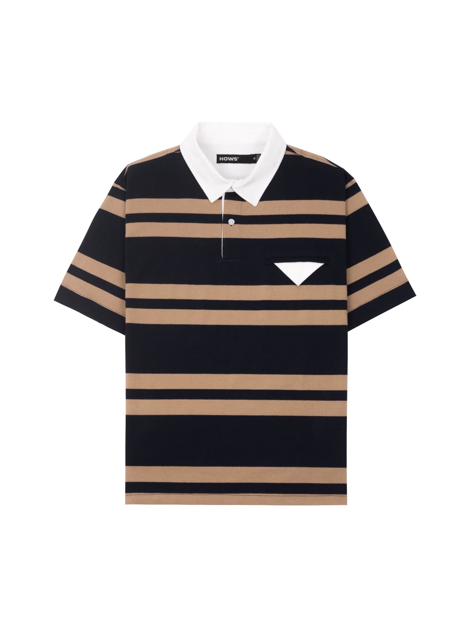  HOWS® OLD SCHOOL STRIPED POLO / BROWN x NAVY 