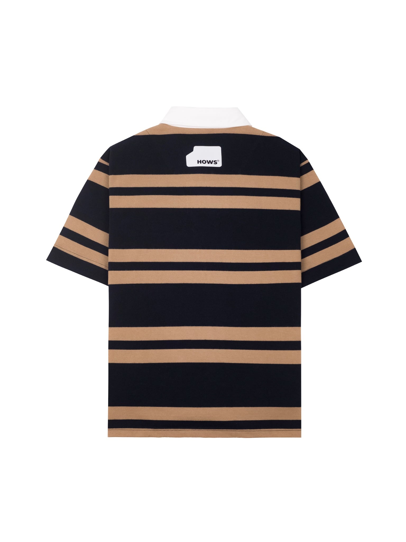  HOWS® OLD SCHOOL STRIPED POLO / BROWN x NAVY 