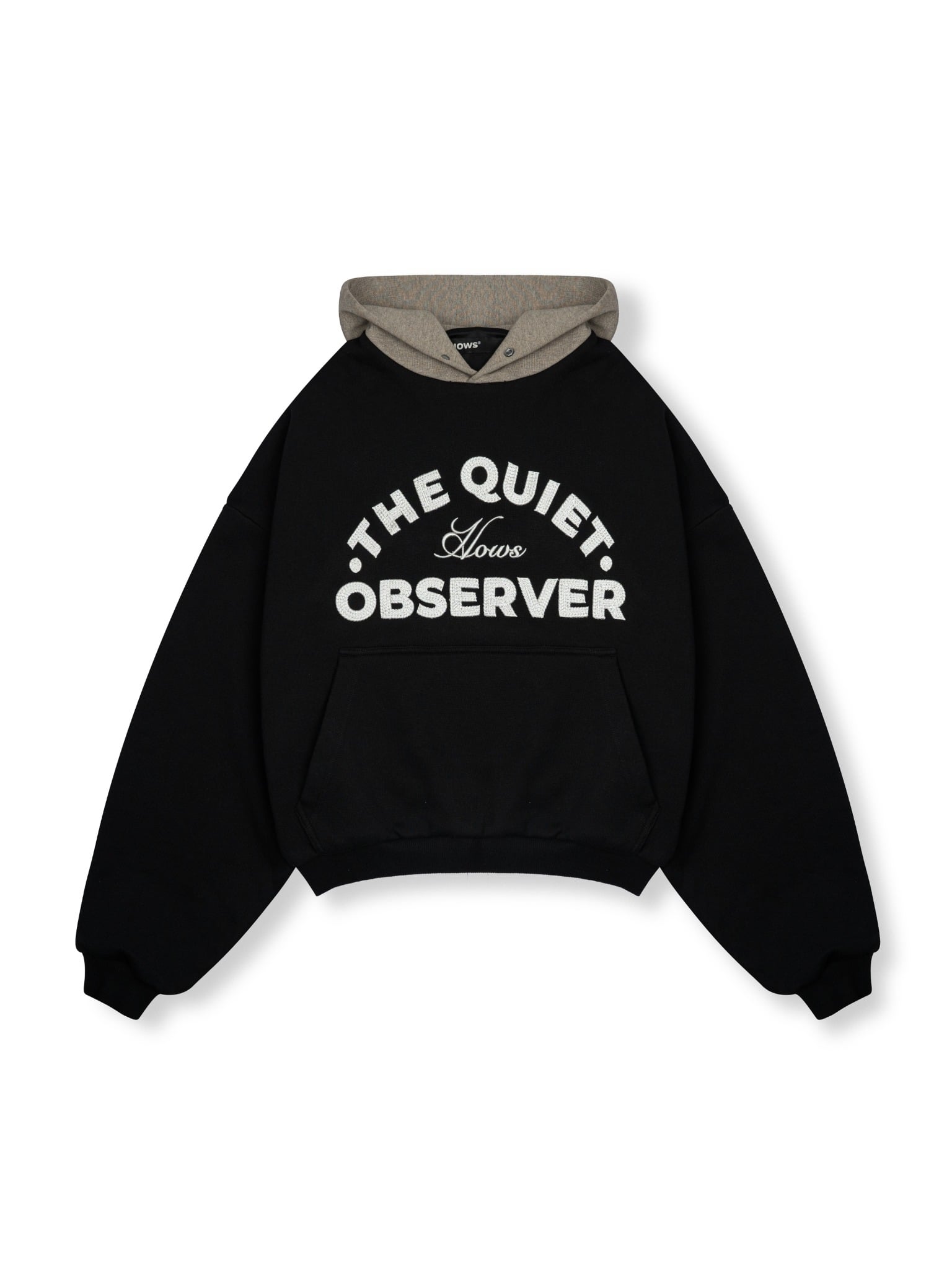  HOWS® QUIET OBSEVER HOODIE / BLACK 