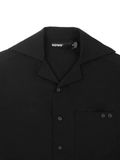  HOWS® LAYERED DETAIL BOXY SHIRT / BLACK 