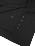  HOWS® LAYERED DETAIL BOXY SHIRT / BLACK 