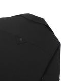  HOWS® LAYERED DETAIL BOXY SHIRT / BLACK 