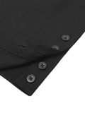  HOWS® LAYERED DETAIL BOXY SHIRT / BLACK 